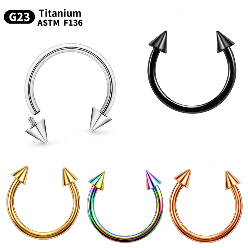 Body Jewelry Internally Threaded - 1 шт. G23 титановый круглый пирсинг