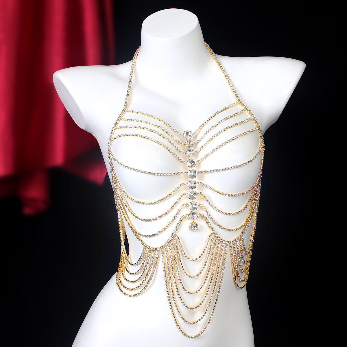 Body Jewelry Stores - Роскошная женская цепочка в полоску с