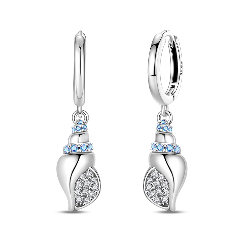 Conch Earring Hoop - Женские серьги из стерлингового серебра 925