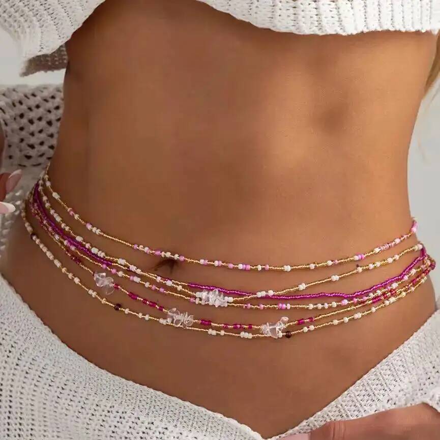 Body Jewelry Chain - SHIXIN Набор из 6 шт. разноцветных