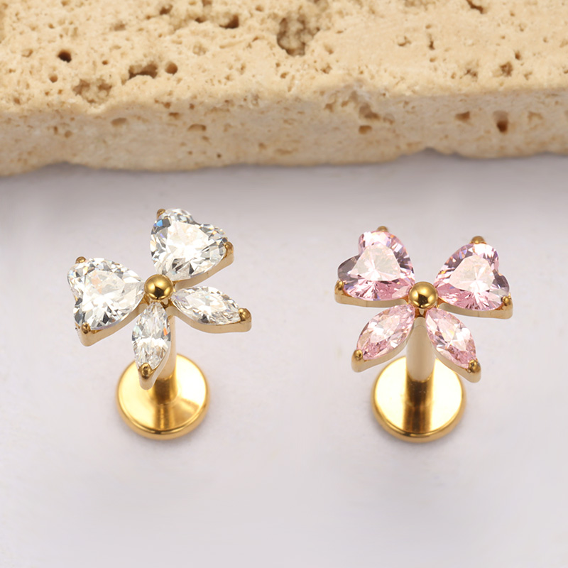 ASTM F136 Титановое сердце CZ  – обзор и цена Conch Earring Hoop