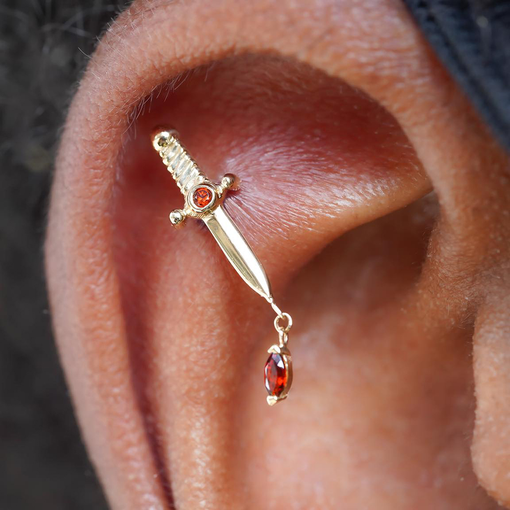 1 шт., угловые висячие серьги  – обзор и цена Body Jewelry Surgical Steel