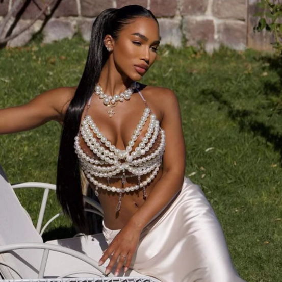 Пластиковый жемчуг ручной рабо – обзор и цена Body Jewelry Vest