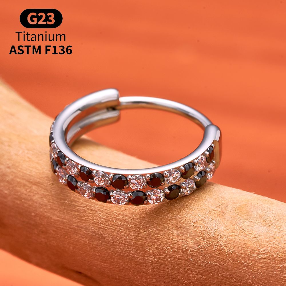 Титановое кольцо-клипса G23 с  – обзор и цена Conch Earring Hoop