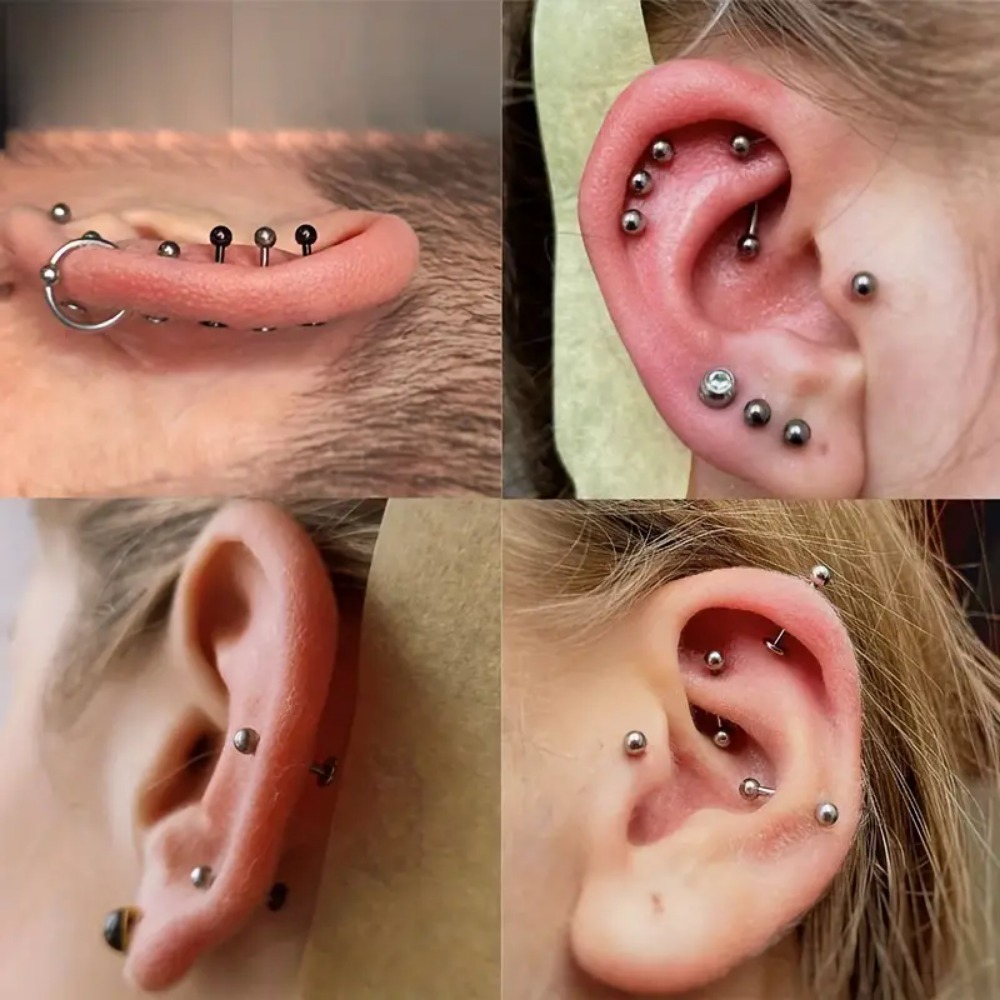 10 шт. G23 титановые серьги-гв – обзор и цена Body Jewelry Internally Threaded