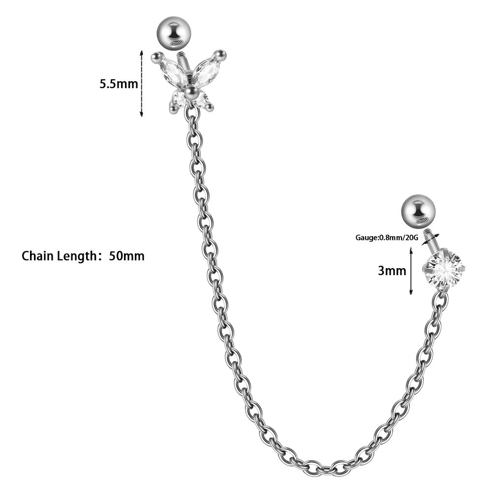 1 шт., хирургическая сталь, ци – обзор и цена Body Jewelry Surgical Steel