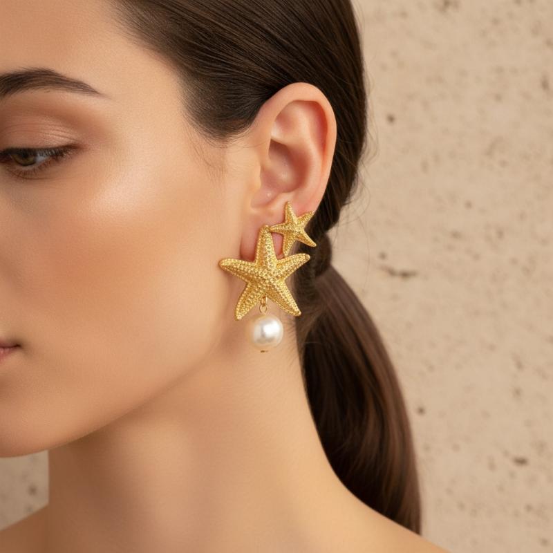 2 пары серег с имитацией жемчу – обзор и цена Conch Earring Hoop