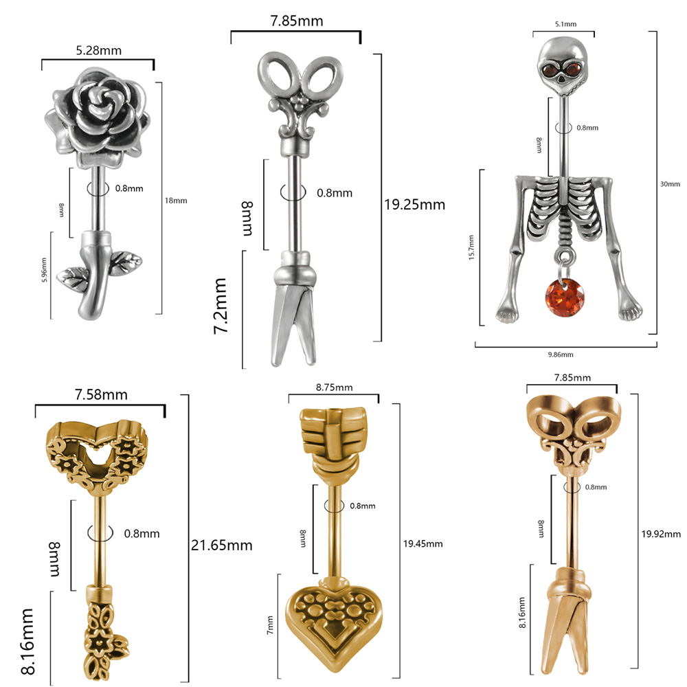 1 шт., винтажный каркас из хир – обзор и цена Body Jewelry Surgical Steel