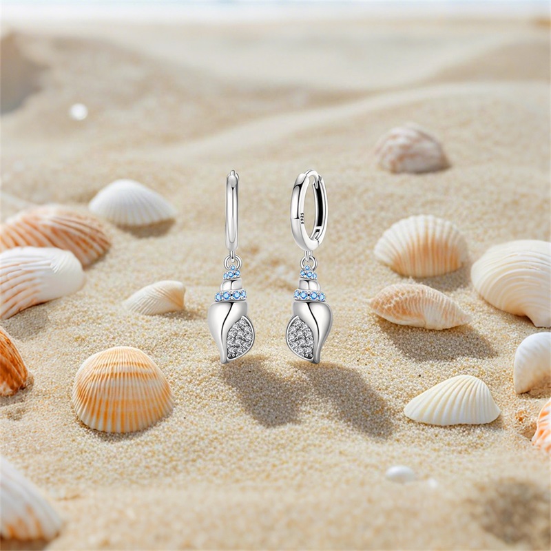 Женские серьги из стерлинговог – обзор и цена Conch Earring Hoop