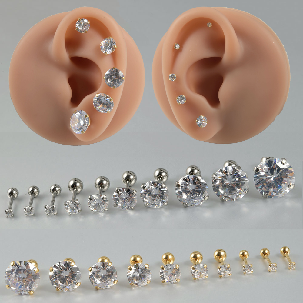 1 пара, женские серьги-гвоздик – обзор и цена Body Jewelry Surgical Steel