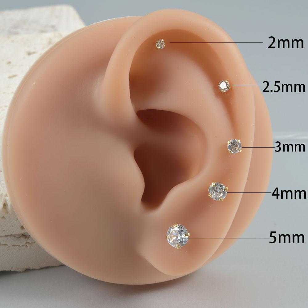 1 пара, женские серьги-гвоздик – обзор и цена Body Jewelry Surgical Steel