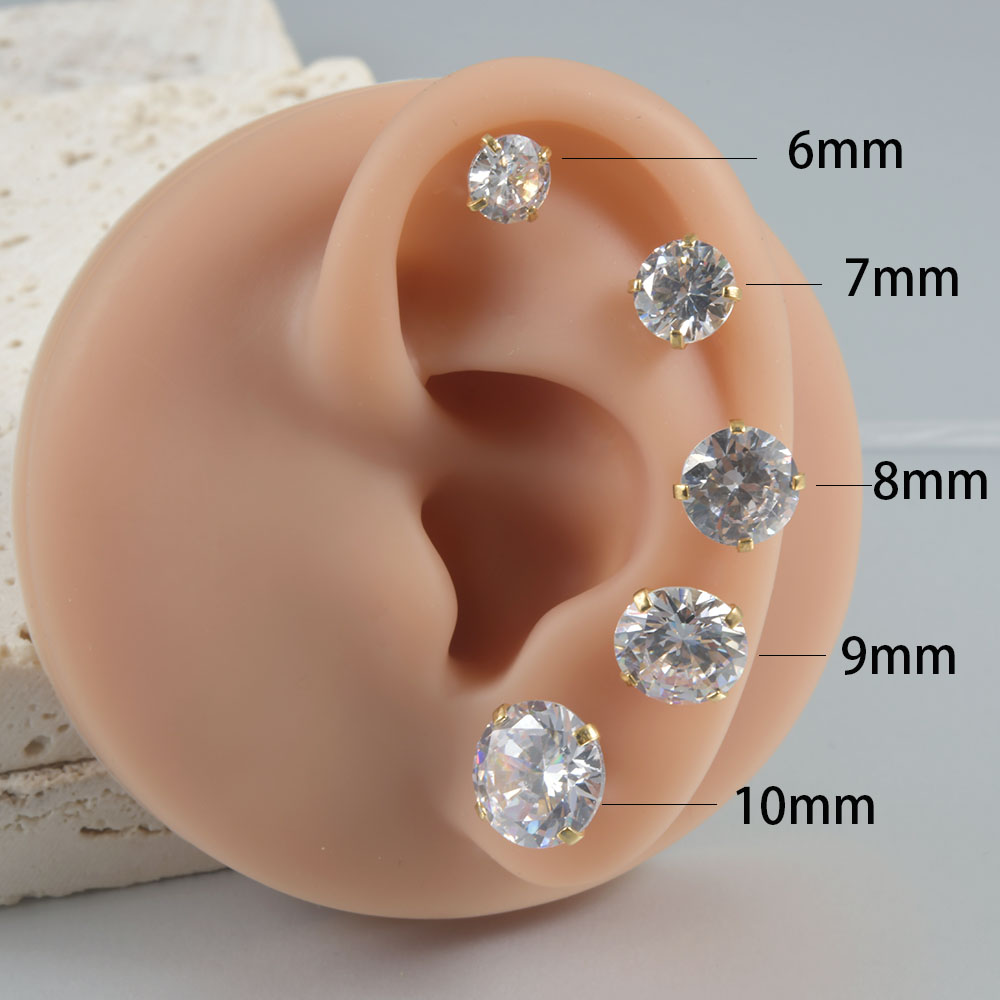 1 пара, женские серьги-гвоздик – обзор и цена Body Jewelry Surgical Steel