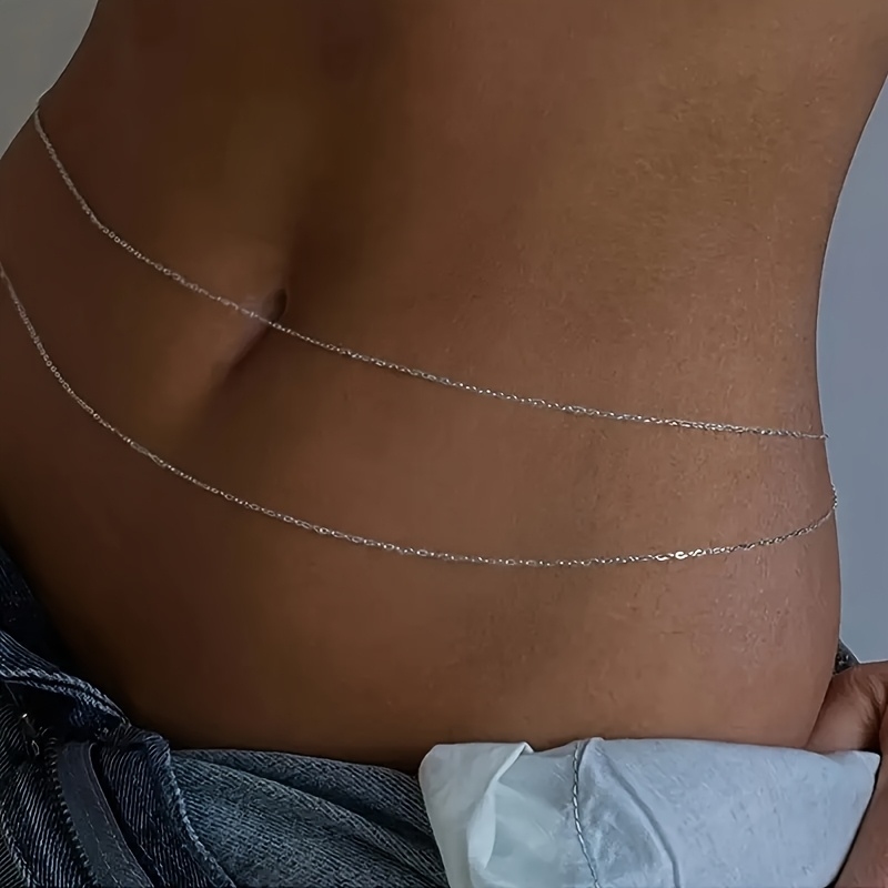 Двухслойный золотой металличес – обзор и цена Body Jewelry Chain
