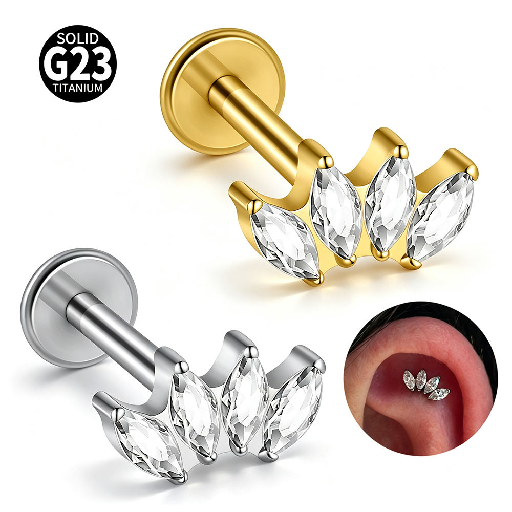 16G G23 Титановый пирсинг с вн – обзор и цена Body Jewelry Internally Threaded