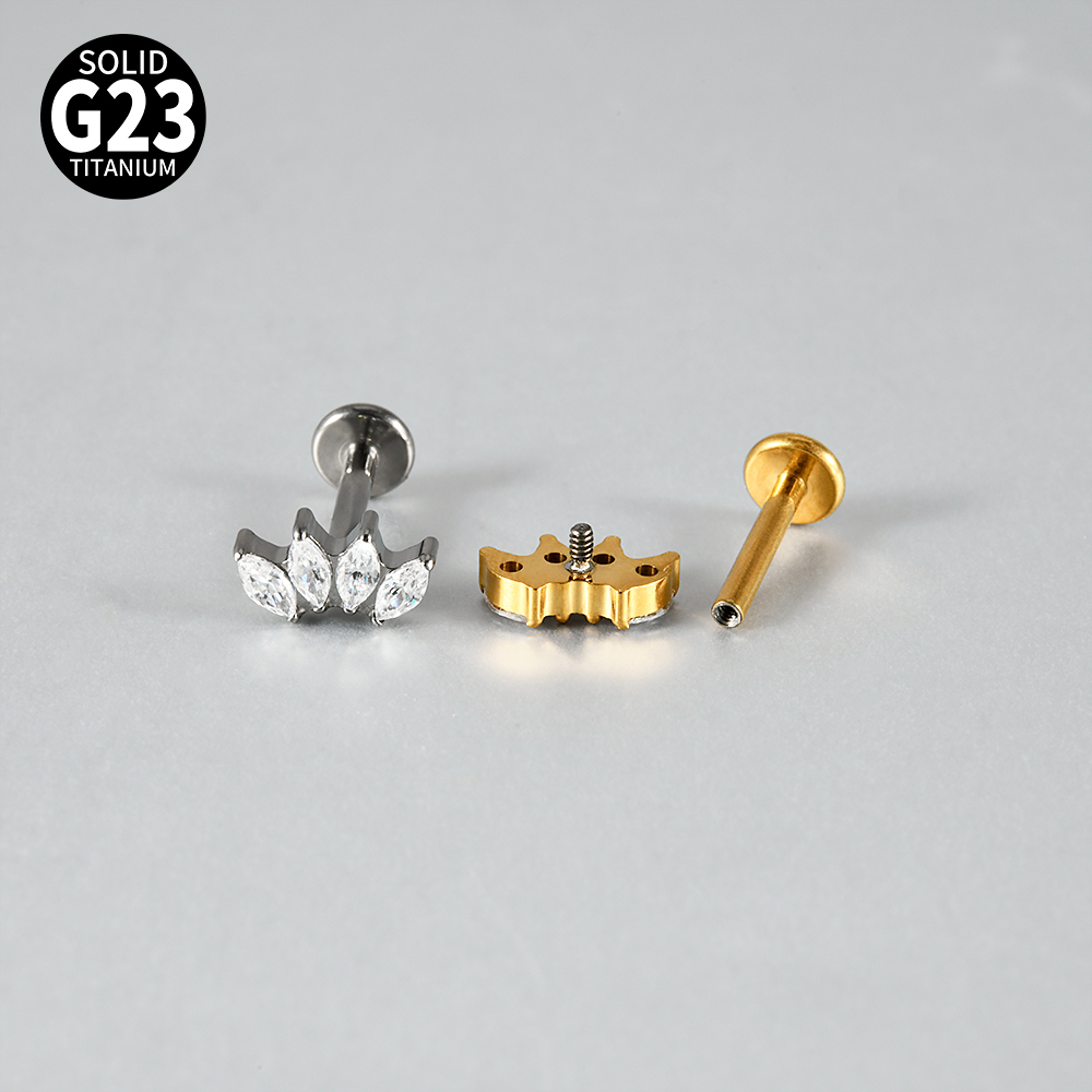 16G G23 Титановый пирсинг с вн – обзор и цена Body Jewelry Internally Threaded