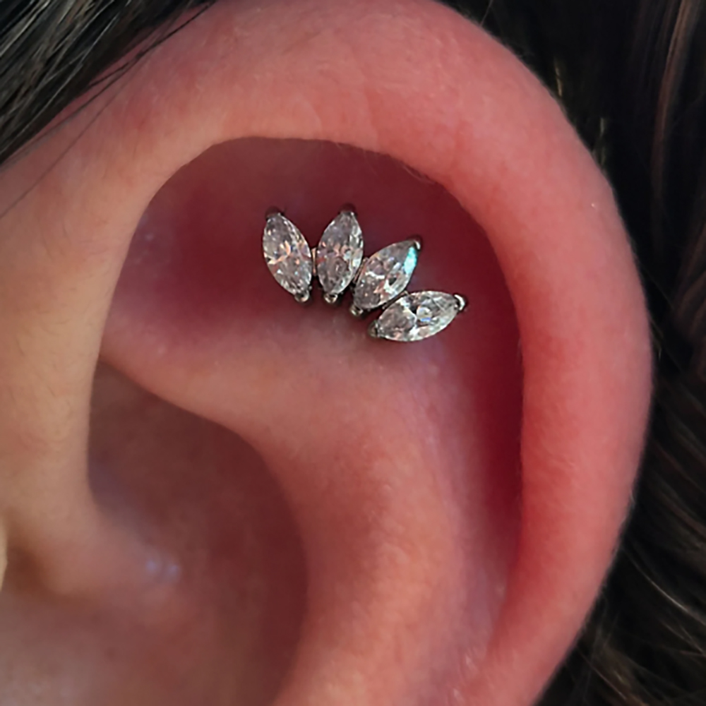16G G23 Титановый пирсинг с вн – обзор и цена Body Jewelry Internally Threaded