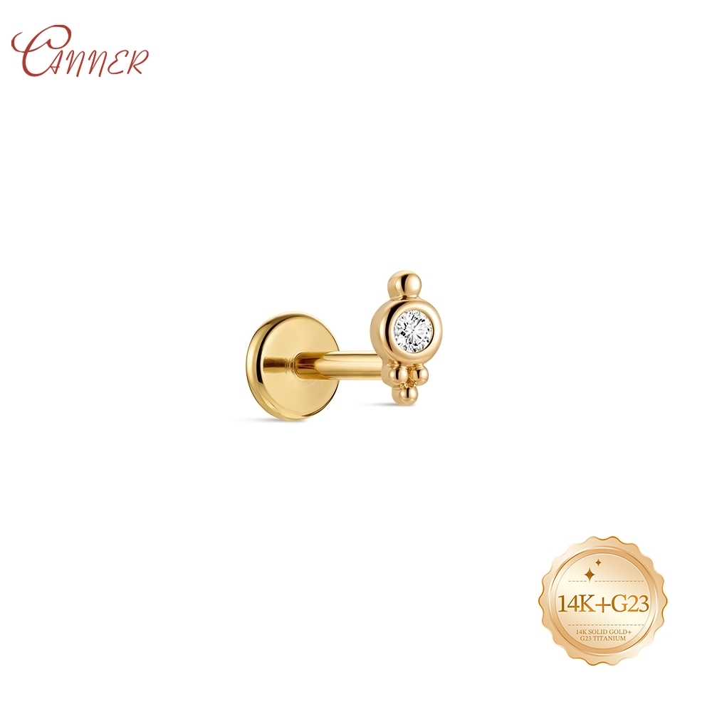 Серьга-кольцо CANNER из цельно – обзор и цена Body Jewelry Internally Threaded