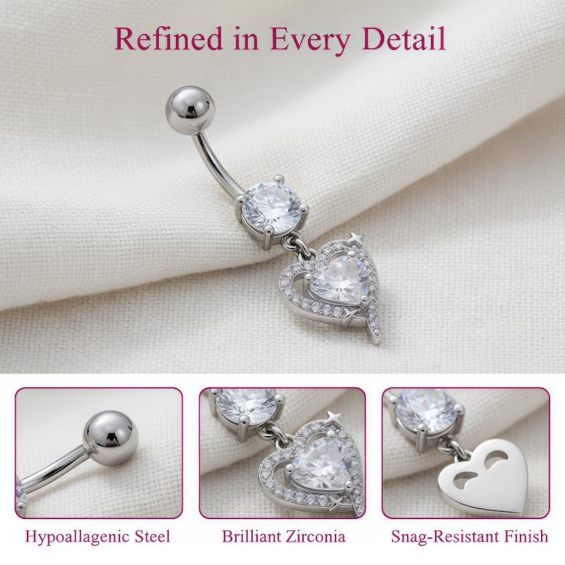 1 шт. Изысканное украшение для – обзор и цена Body Jewelry Surgical Steel